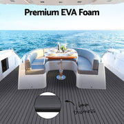 Seamanship EVA Foam Boat Flooring Mat Decking Sheet 240x90x0.6cm Dark Grey Decor BF-240X90-D-GR