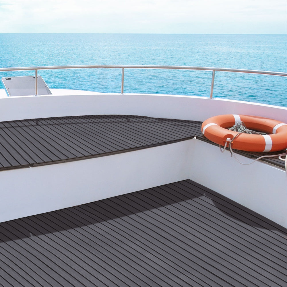 Seamanship EVA Foam Boat Flooring Mat Decking Sheet 240x90x0.6cm Dark Grey Decor BF-240X90-D-GR