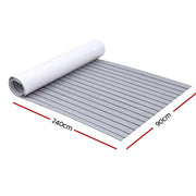 Seamanship EVA Foam Boat Flooring Mat Decking Sheet 240x90x0.6cm Light Grey BF-240X90-L-GR
