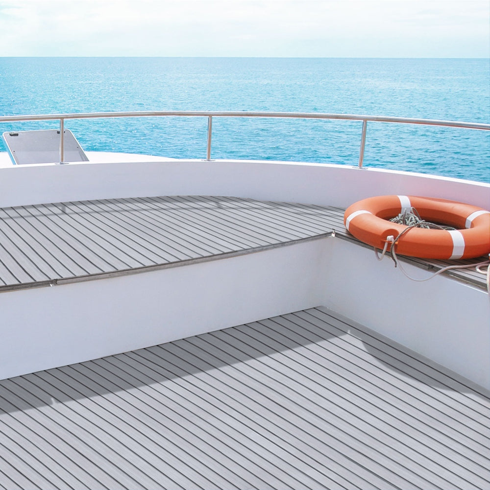 Seamanship EVA Foam Boat Flooring Mat Decking Sheet 240x90x0.6cm Light Grey BF-240X90-L-GR