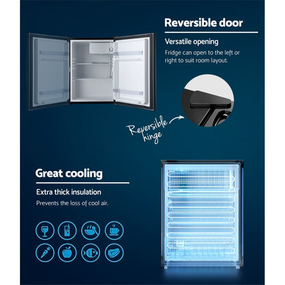 Devanti 70L Bar Fridge Black BF-70L-BK