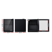 Devanti 46L Bar Fridge Glass Door Black BF-D-46L-BK