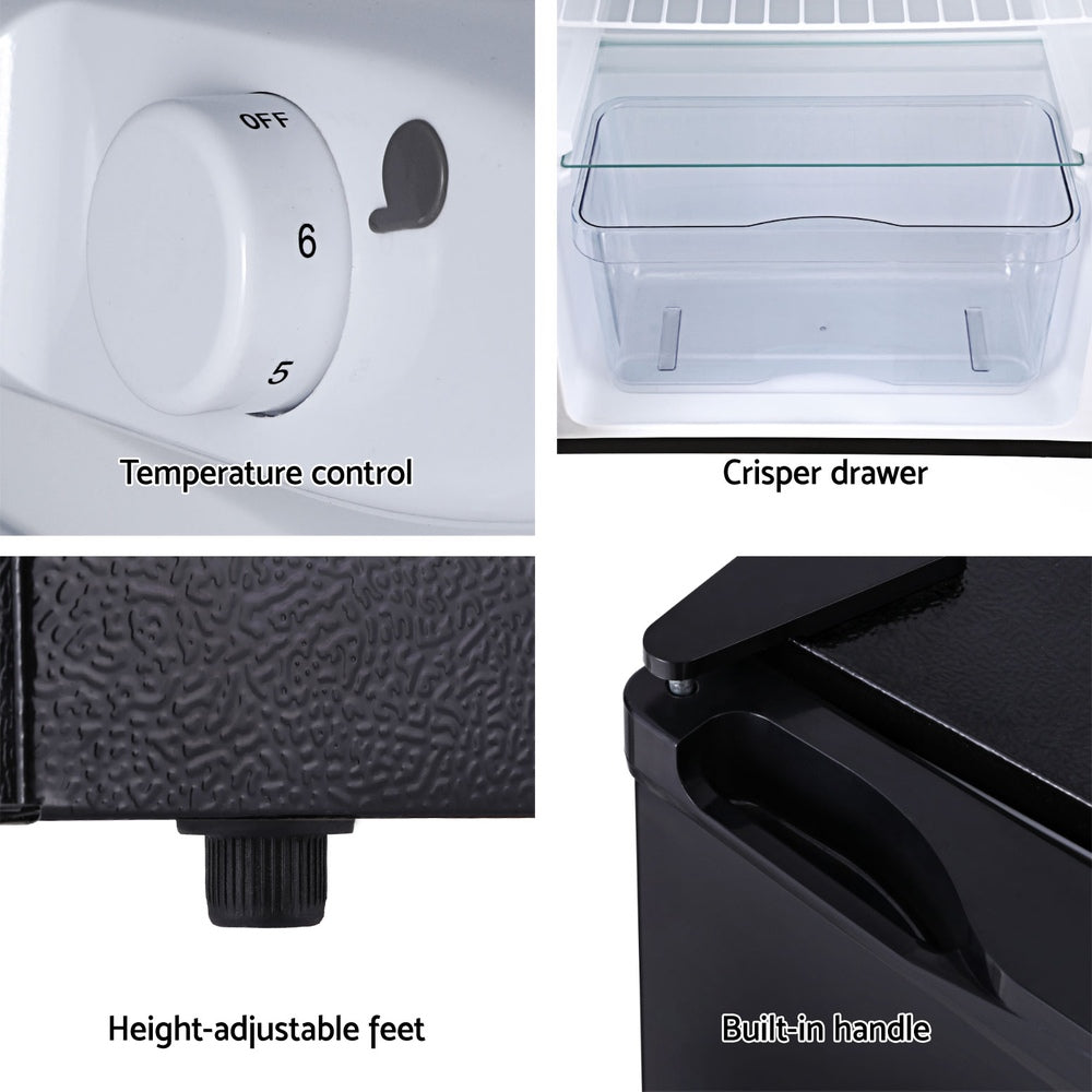 Devanti 110L Bar Fridge Black BF-F-120L-BK