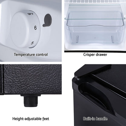 Devanti 110L Bar Fridge Black BF-F-120L-BK