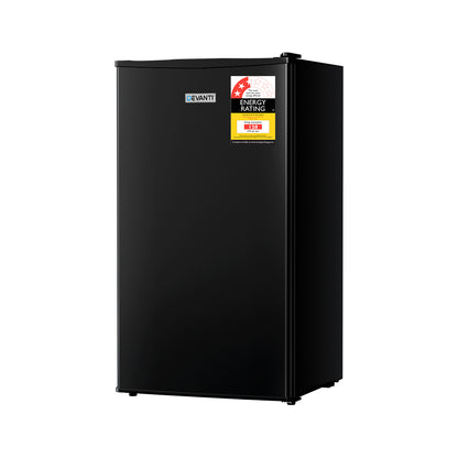 Devanti 95L Bar Fridge Black BF-F-95L-BK