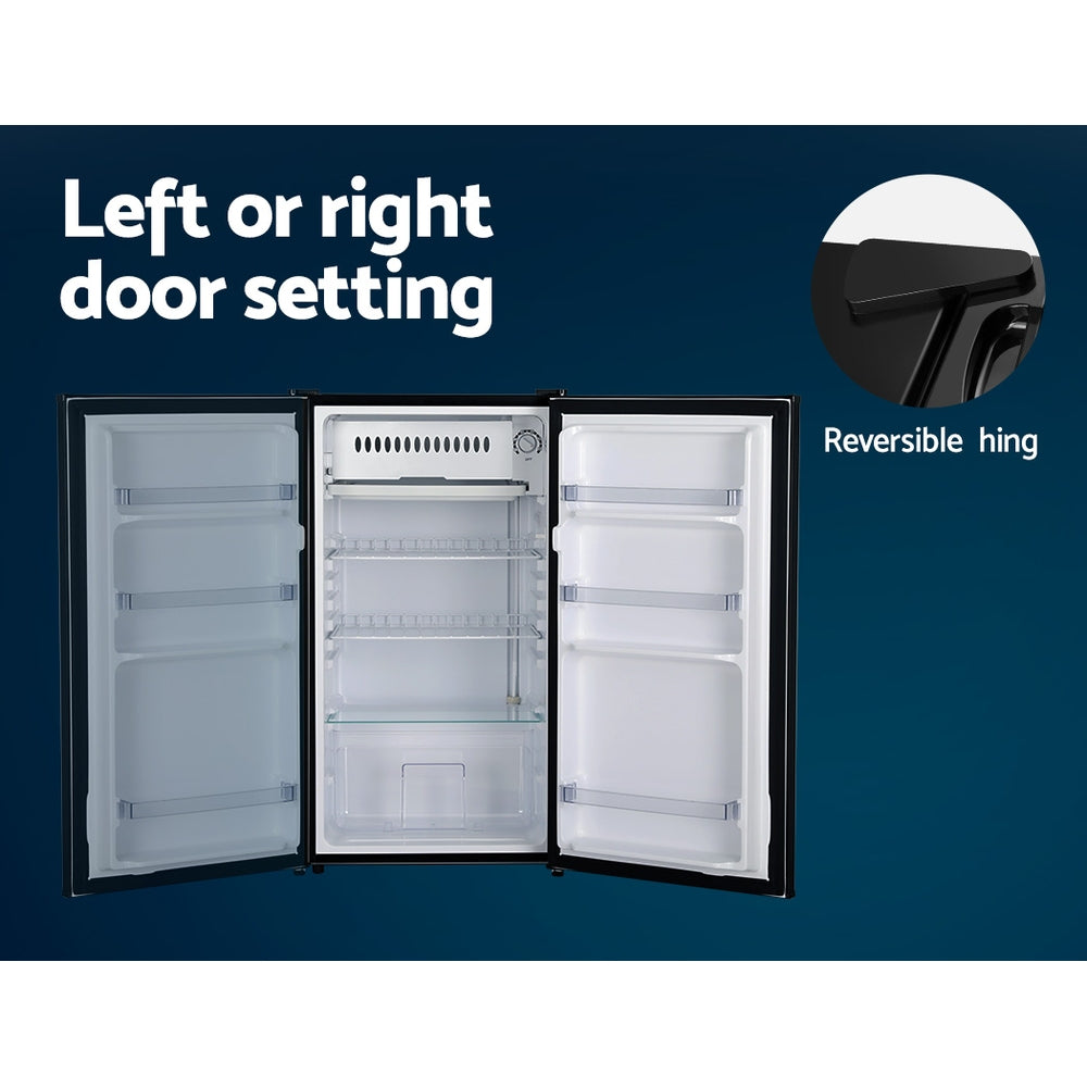 Devanti 95L Bar Fridge Black BF-F-95L-BK