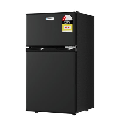 Devanti 85L Bar Fridge Mini Freezer Refrigerator Black BF-F-D-90L-BK