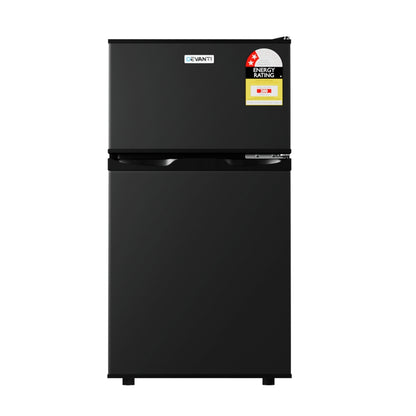 Devanti 85L Bar Fridge Mini Freezer Refrigerator Black BF-F-D-90L-BK