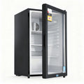 Devanti 105L Bar Fridge Glass Door Mini Fridge Countertop Cooler Black BF-F-G-105L-BK