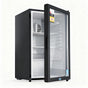 Devanti 105L Bar Fridge Glass Door Mini Fridge Countertop Cooler Black BF-F-G-105L-BK