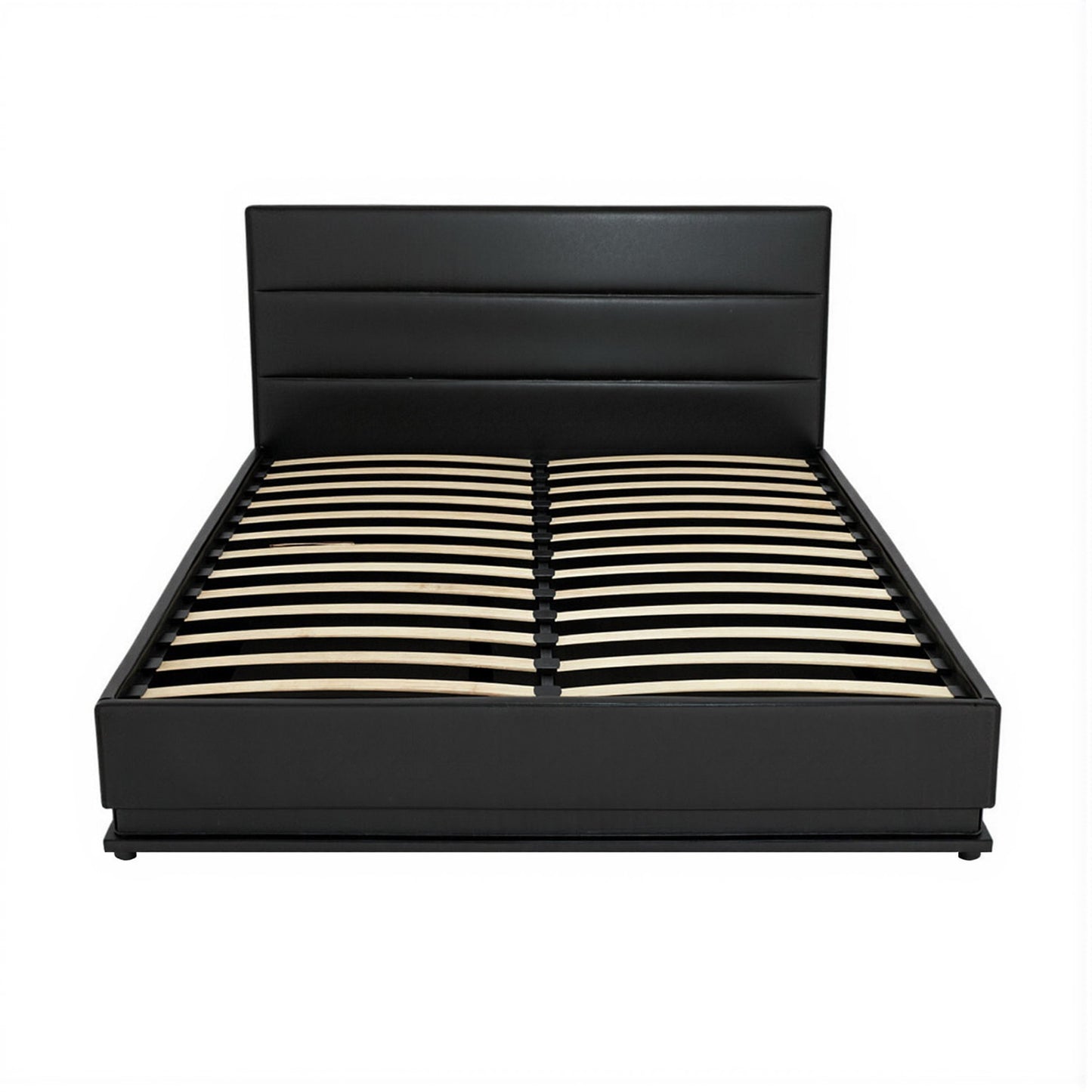 Artiss Bed Frame Queen Size LED Gas Lift Black LUMI BFRAME-E-LUMI-Q-BK-ABC