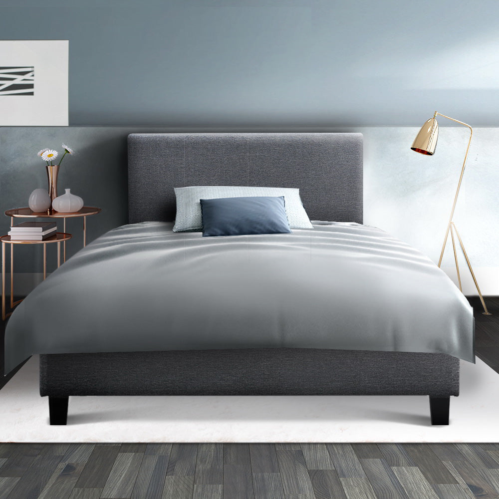 Artiss Bed Frame King Single Size Grey NEO BFRAME-E-NEO-KS-GY-AB