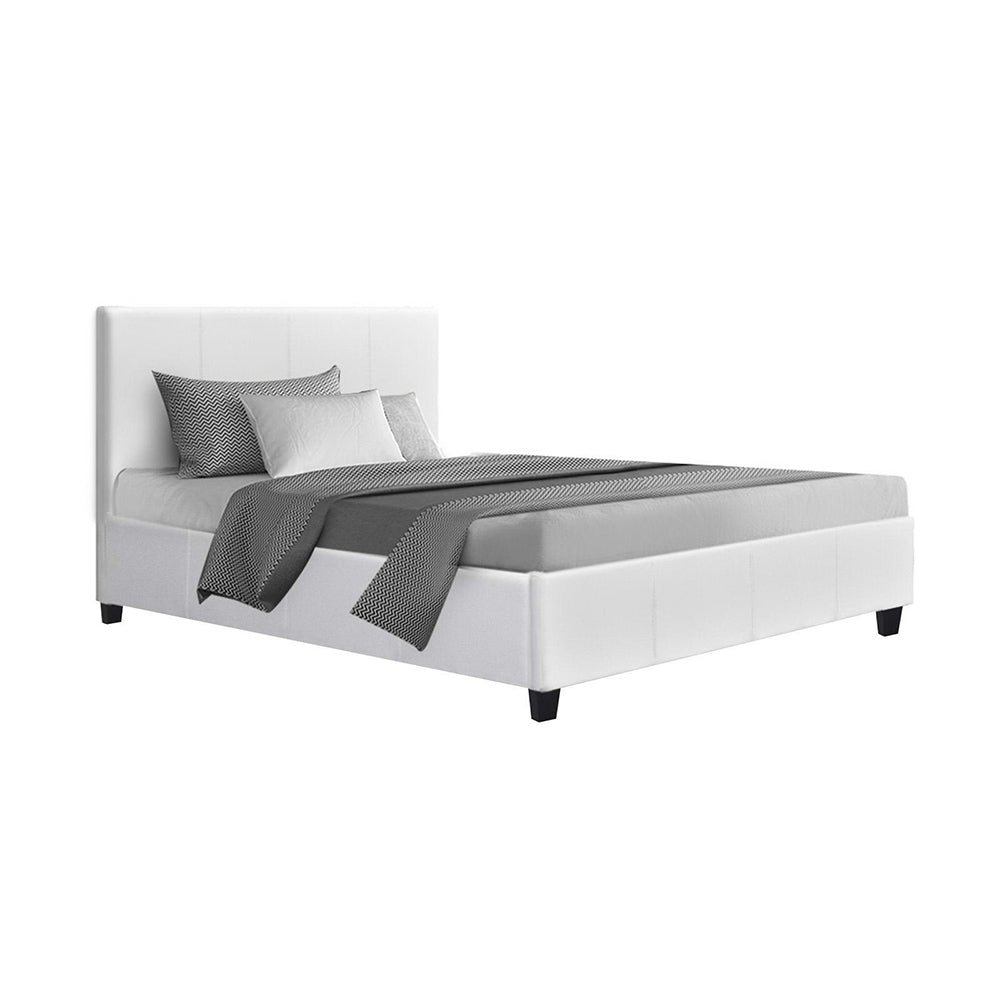 Artiss Bed Frame King Single Size White NEO BFRAME-E-NEO-KS-WH-AB