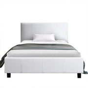 Artiss Bed Frame King Single Size White NEO BFRAME-E-NEO-KS-WH-AB