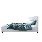 Artiss Bed Frame King Single Size White NEO BFRAME-E-NEO-KS-WH-AB