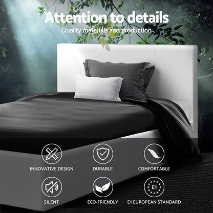 Artiss Bed Frame King Single Size White NEO BFRAME-E-NEO-KS-WH-AB