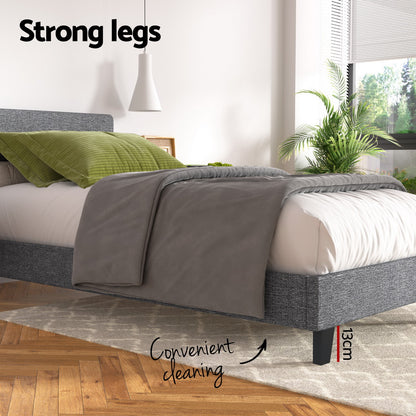Artiss Bed Frame Single Size Grey NEO BFRAME-E-NEO-S-GY-AB