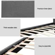 Artiss Bed Frame Single Size Grey NEO BFRAME-E-NEO-S-GY-AB