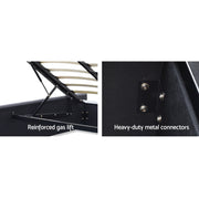 Artiss Bed Frame with 36cm Giselle Mattress Set King Single Gas Lift Base Grey BFRAME-E-TOKI-HOTEL-KS
