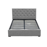 Artiss Bed Frame Double Size Gas Lift Grey VILA BFRAME-E-VILA-D-GY-AB