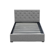 Artiss Bed Frame King Single Size Gas Lift Grey VILA BFRAME-E-VILA-KS-GY-ABC