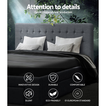 Artiss Bed Frame Queen Size with 4 Drawers Grey AVIO BFRAME-F-AVIO-Q-GY-ABC