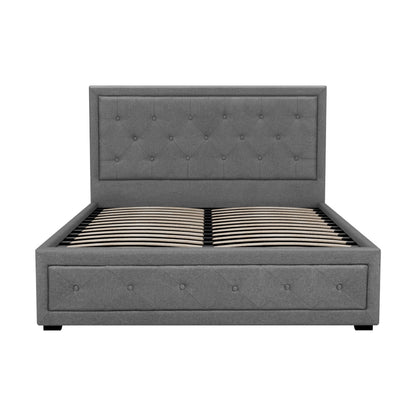 Artiss Bed Frame Double Size Gas Lift Grey TIYO BFRAME-F-TIYO-D-GY-ABC