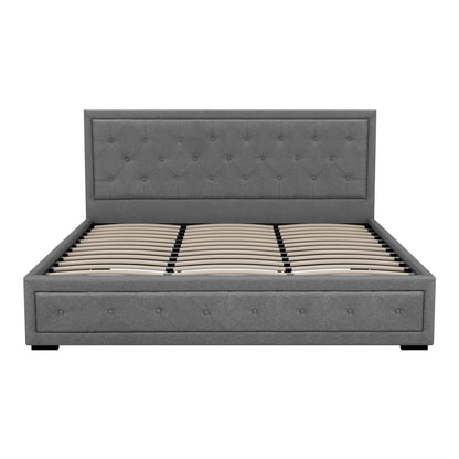 Artiss Bed Frame King Size Gas Lift Grey TIYO BFRAME-F-TIYO-K-GY-ABC
