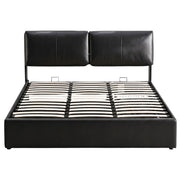 Artiss APEX King Gas Lift Storage Bed Frame – Black