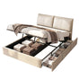 Artiss Queen Bed Frame Gas Lift Storage 3 Drawers Adjustable Headboard Platform Base BFRAME-G-APEX-Q-BG-ABC