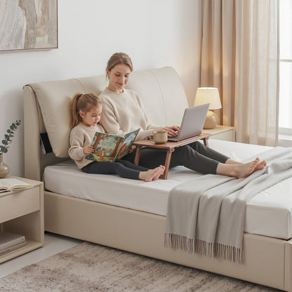 Artiss Queen Bed Frame Gas Lift Storage 3 Drawers Adjustable Headboard Platform Base BFRAME-G-APEX-Q-BG-ABC