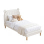 Artiss Kids King Single Bed Frame Bear Ears Headboard Upholstered Leather Platform Bed for Child BFRAME-G-BEAR-KS-WH-AB