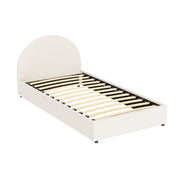 Artiss Bed Frame Gas Lift Strorage Beds Base Platform Boucle Fabric King Single ELLA