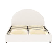 Artiss ELLA Queen Gas Lift Storage Bed Frame – Beige Boucle