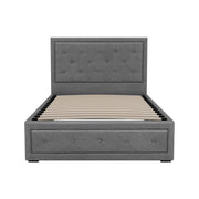 Artiss Bed Frame King Single Size Gas Lift Storage Mattress Base Wooden Grey BFRAME-G-GAS-TIYO-KS-GY-ABC