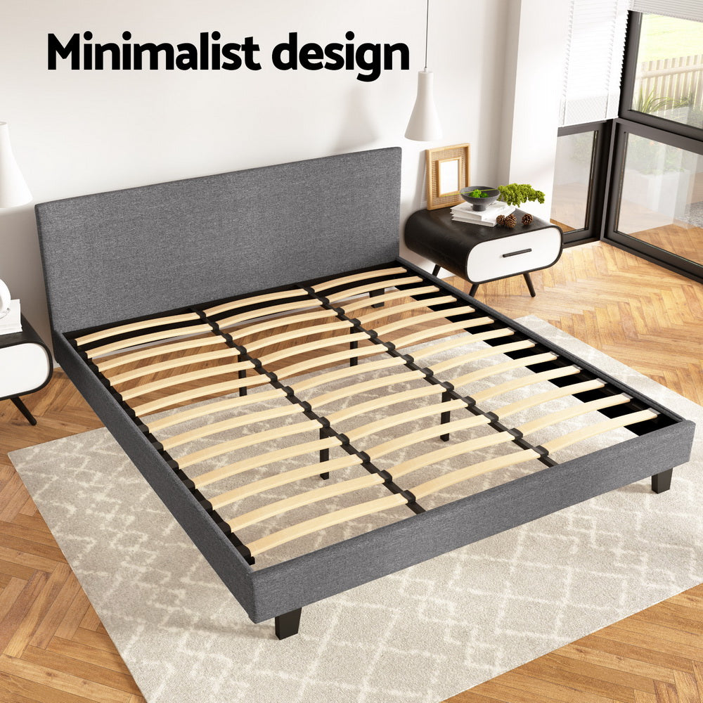 Artiss Bed Frame King Size Grey NEO BFRAME-G-NEO-K-GY-ABC
