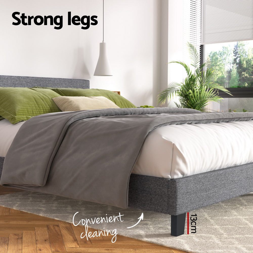 Artiss Bed Frame King Size Grey NEO BFRAME-G-NEO-K-GY-ABC