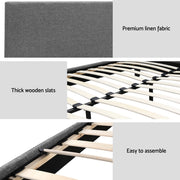 Artiss Bed Frame King Size Grey NEO BFRAME-G-NEO-K-GY-ABC