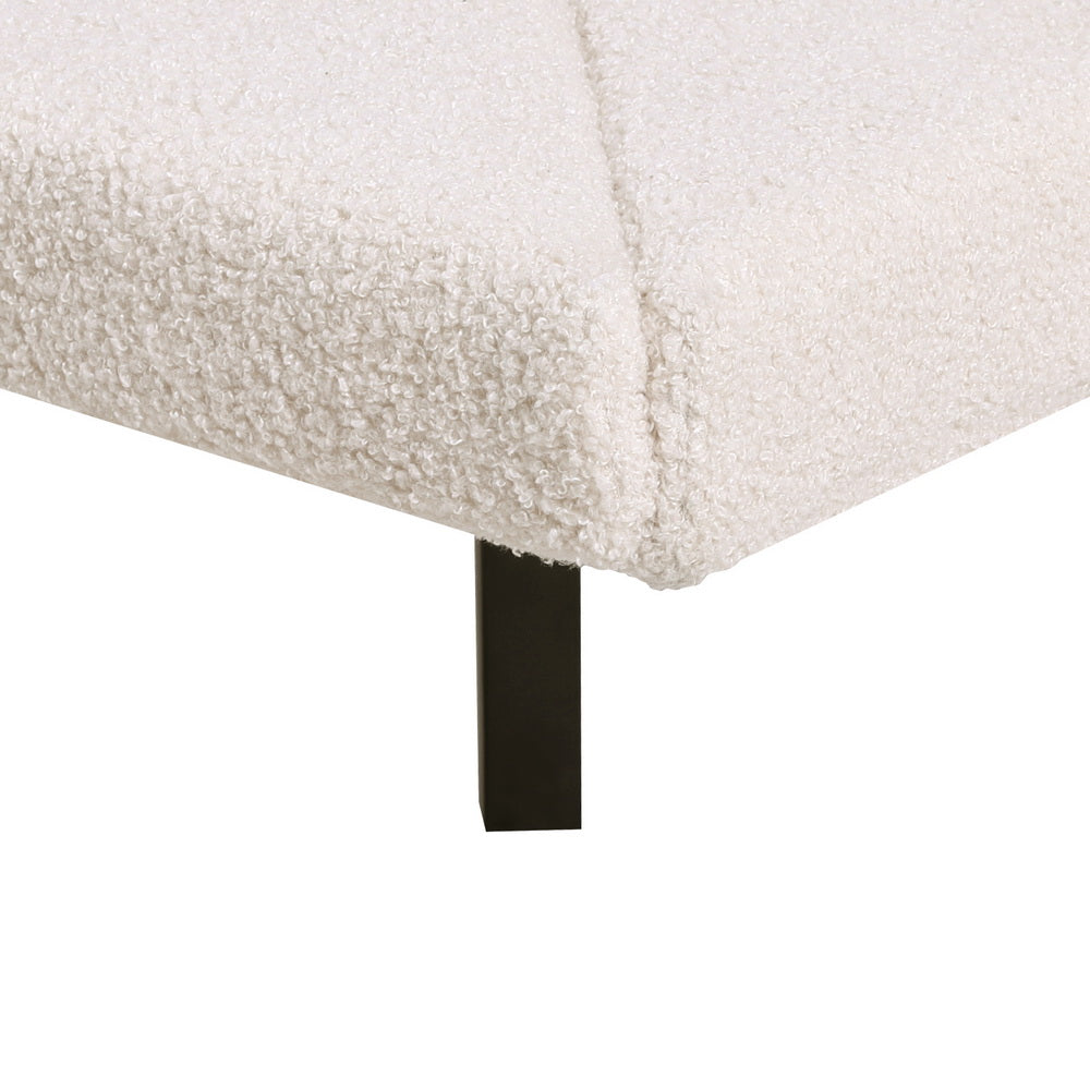 Artiss Bed Frame Single Size Boucle Beige SASA BFRAME-G-SASA-S-BG-AB