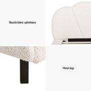 Artiss Bed Frame Single Size Boucle Beige SASA BFRAME-G-SASA-S-BG-AB