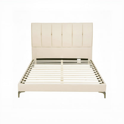 Artiss Queen Bed Frame Upholstered Platform Bed with Tufted Headboard 300kg Support BFRAME-G-ZENITH-Q-BG-ABC