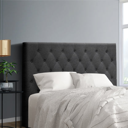 Artiss Bed Head Headboard Double Size Fabric - CAPPI Charcoal BFRAME-H-CAPPI-D-CHAR