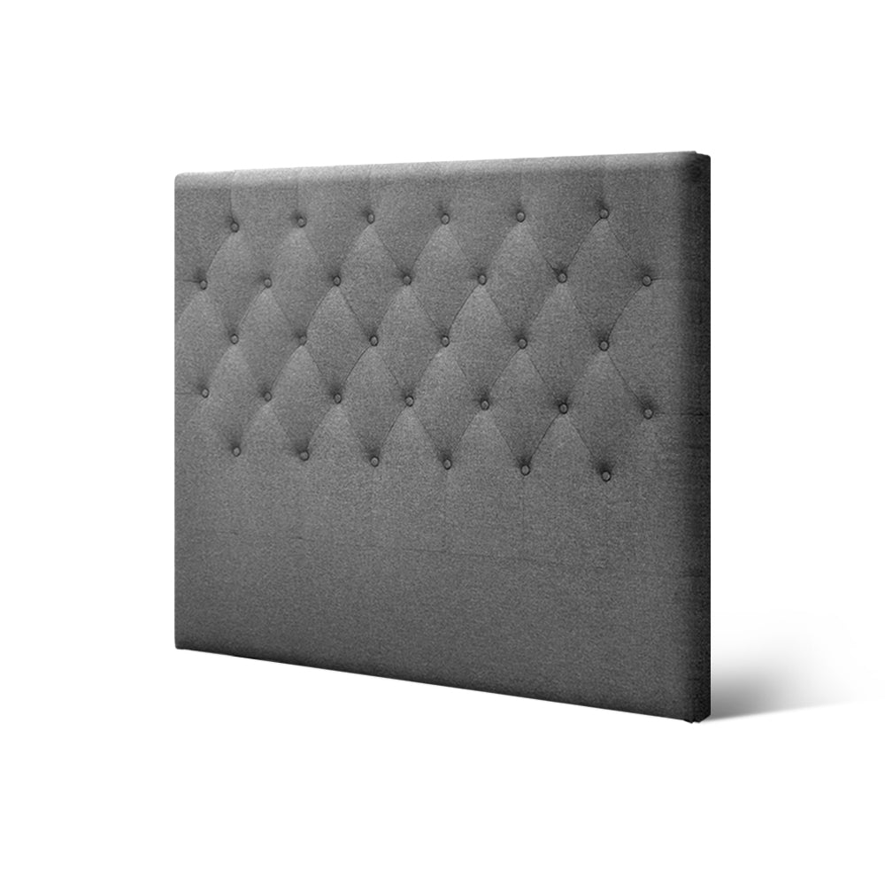 Artiss Bed Head Headboard King Single Size Fabric - CAPPI Grey BFRAME-H-CAPPI-KS-GY