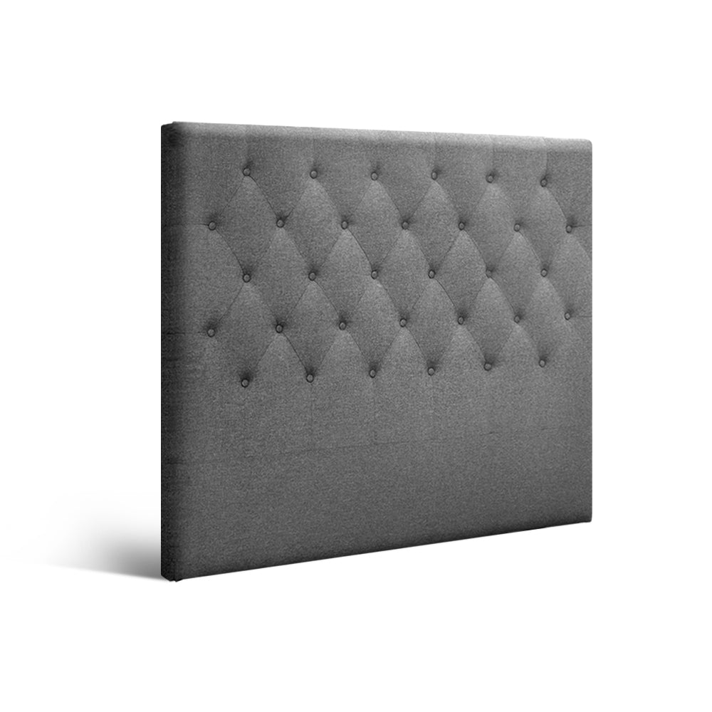 Artiss Bed Head Headboard King Single Size Fabric - CAPPI Grey BFRAME-H-CAPPI-KS-GY