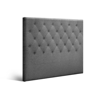 Artiss Bed Head Headboard King Single Size Fabric - CAPPI Grey BFRAME-H-CAPPI-KS-GY