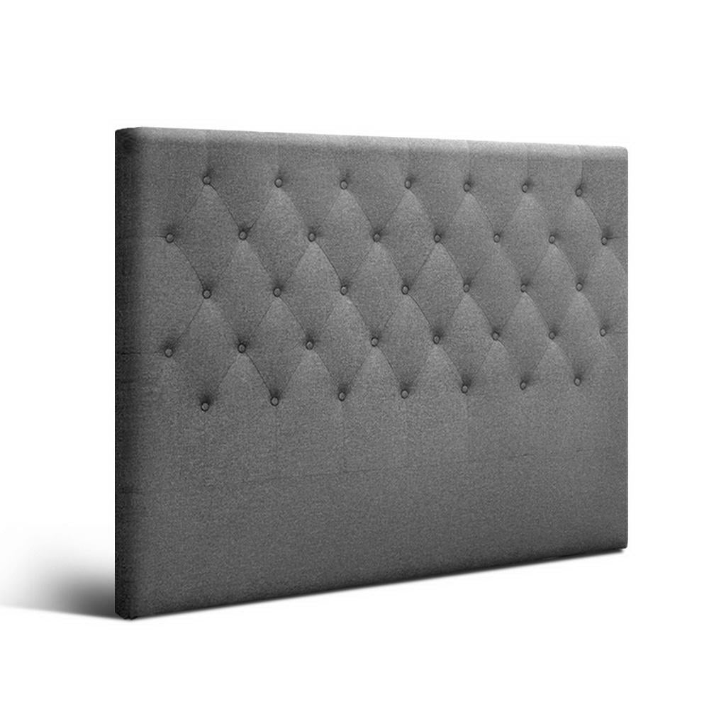 Artiss Bed Head Headboard Queen Size Fabric - CAPPI Grey BFRAME-H-CAPPI-Q-GY