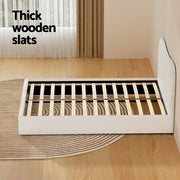 Artiss DARA Beige Boucle Double Bed Frame
