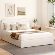 Artiss DARA Beige Boucle Double Bed Frame