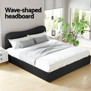 Artiss DARA Black Boucle King Bed Frame