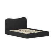 Artiss DARA Black Boucle Queen Bed Frame